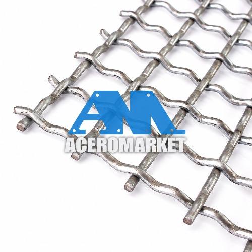Malla galvanizada  ondulada 11/4 x 12 x 1 mt